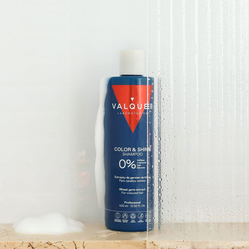 Champú para cabellos teñidos potenciador del color y brillo