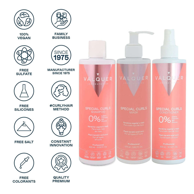 Pack método curly | champú y acondicionador 975 ml