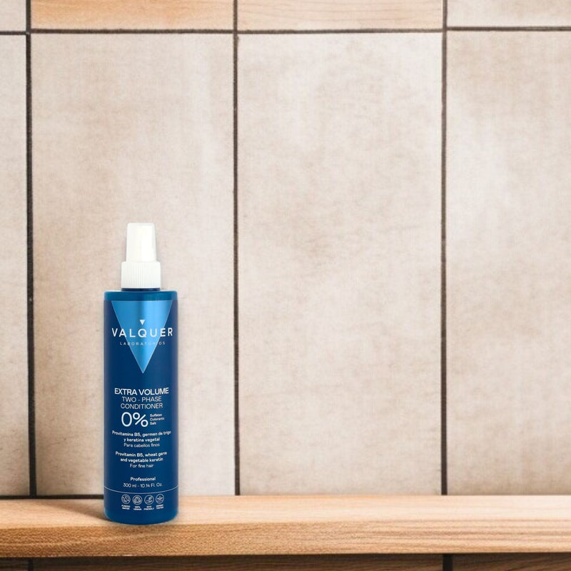 Acondicionador bifásico para cabello fino con volumen