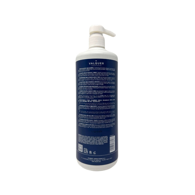 Champú para cabello blanco y gris sin sulfatos para brillo