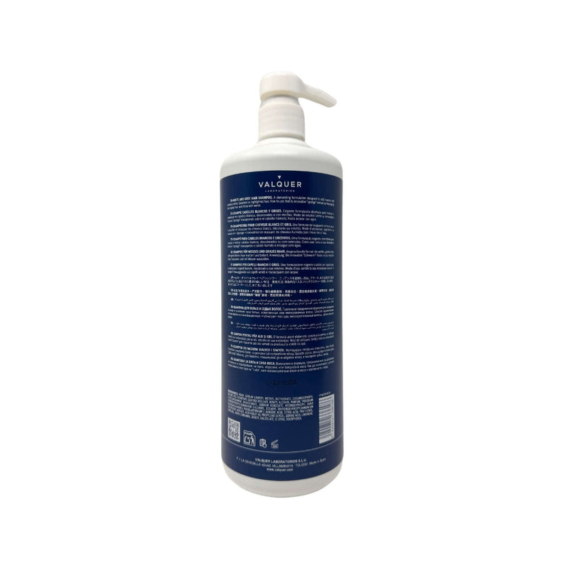 Champú para cabello blanco y gris sin sulfatos para brillo