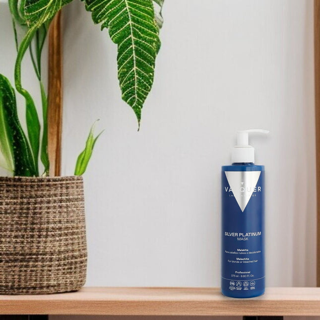 Mascarilla capilar plateada para cabellos decolorados