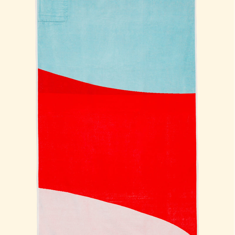 BERRY - Toalla de playa de algodón orgánico con bolsillo2Home & Garden > Linens & Bedding > Towels > Beach Towels