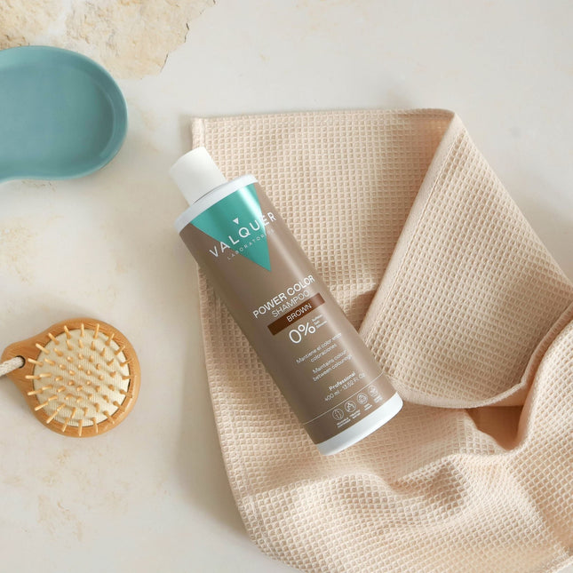 Champú color castaño para coloración temporal del pelo