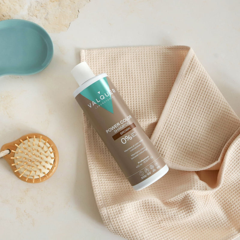 Champú color castaño para coloración temporal del pelo