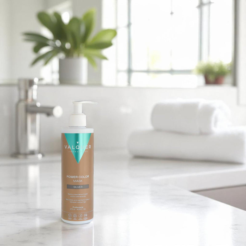 Mascarilla color gris plata para cabello gris | nutre