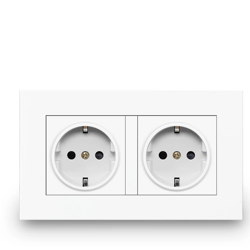 Toma de corriente EU con USB doble Serie B1EnchufesHardware > Power & Electrical Supplies > Power Outlets & Sockets > Wall Outlets