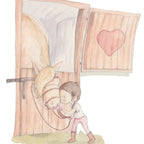 Children's decorative vinyl with horses love horse girl for walls