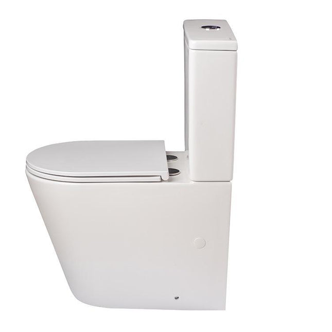 Inodoro rimless completo para pared blanco minimalista | 1_ES