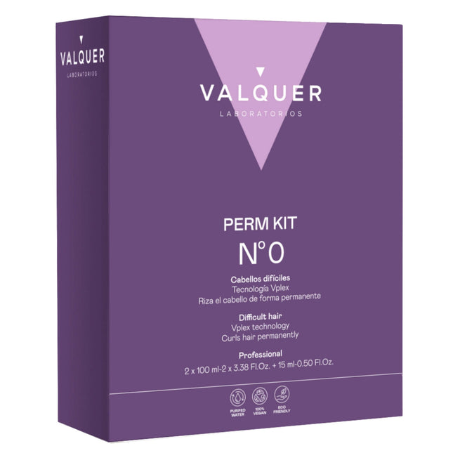 Kit para permanente numero 0 para cabello difícil | vegano