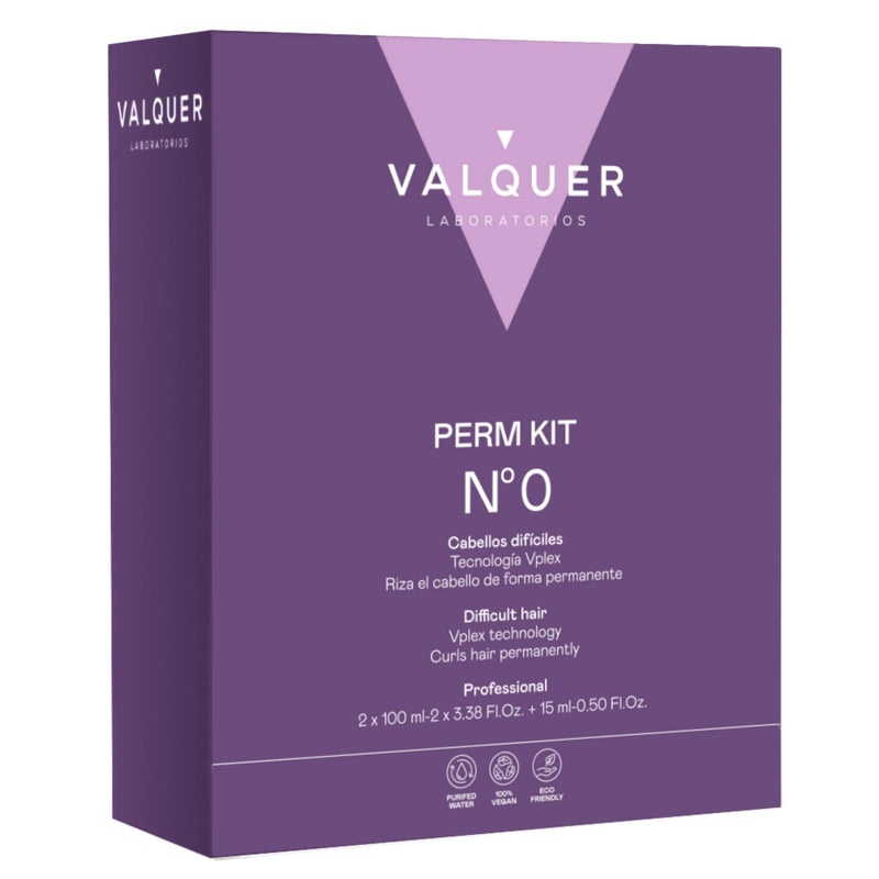 Kit para permanente numero 0 para cabello difícil | vegano