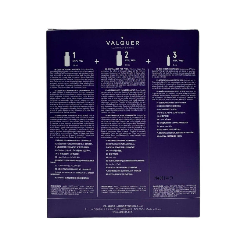 Kit para permanente numero 2 coloreados 210 ml uso profesional