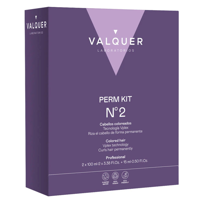 Kit para permanente numero 2 coloreados 210 ml uso profesional