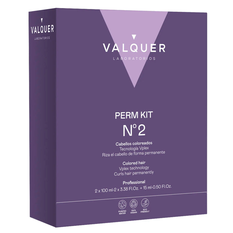 Kit para permanente numero 2 coloreados 210 ml uso profesional