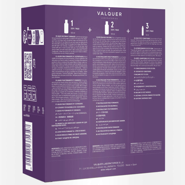 Kit para permanente de pelo dañado uso profesional en salón