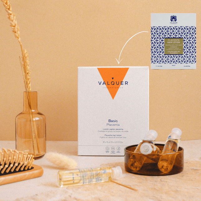 Loción capilar de placenta vegetal fortalecedora 12x15 ml