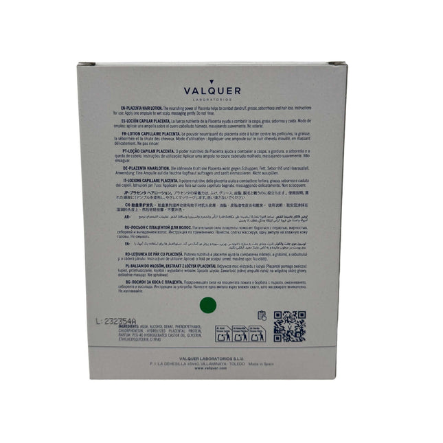 Loción capilar de placenta vegetal fortalecedora 12x15 ml