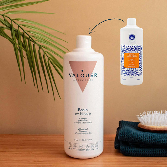 Champú pH neutro con panthenol y ingredientes naturales