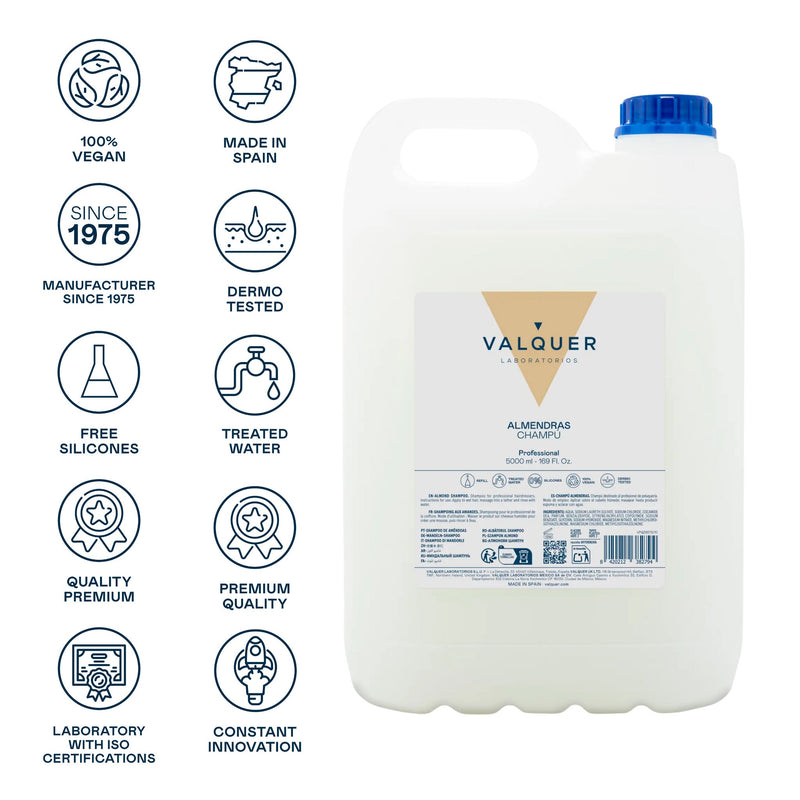 Champú de almendras para peluquería profesional 5000 ml