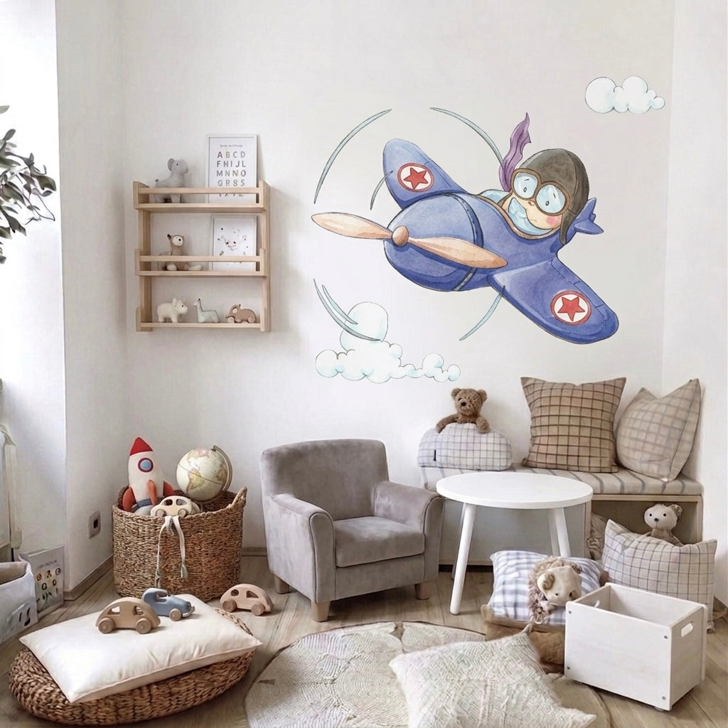 Vinilo Decorativo Infantil Pintados A Mano Para Niños