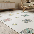 Children's vinyl rug 120x160 cm | Non-slip