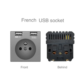 FR enchufe USB / 110-250V