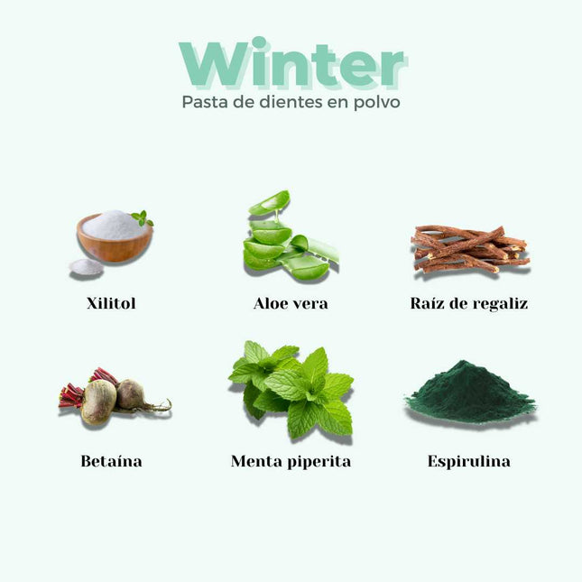 Pasta de dientes en polvo mentolada | recarga ecológica