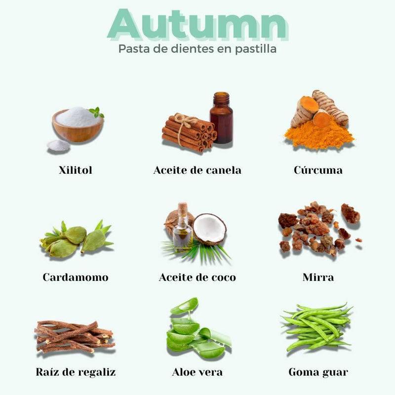 Pasta de dientes en pastilla natural para toda la familia