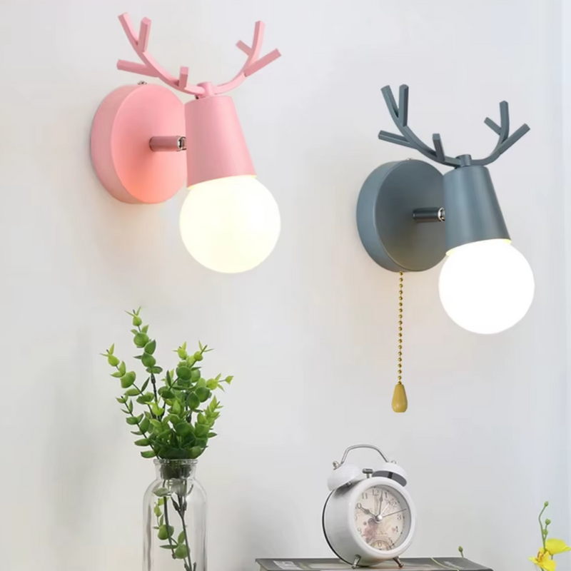 Luces LED de pared ajustables con diseño de astas de ciervoLámparas de pared