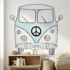 Vinilo infantil decorativo 95x95cm | Dibujos a mano
