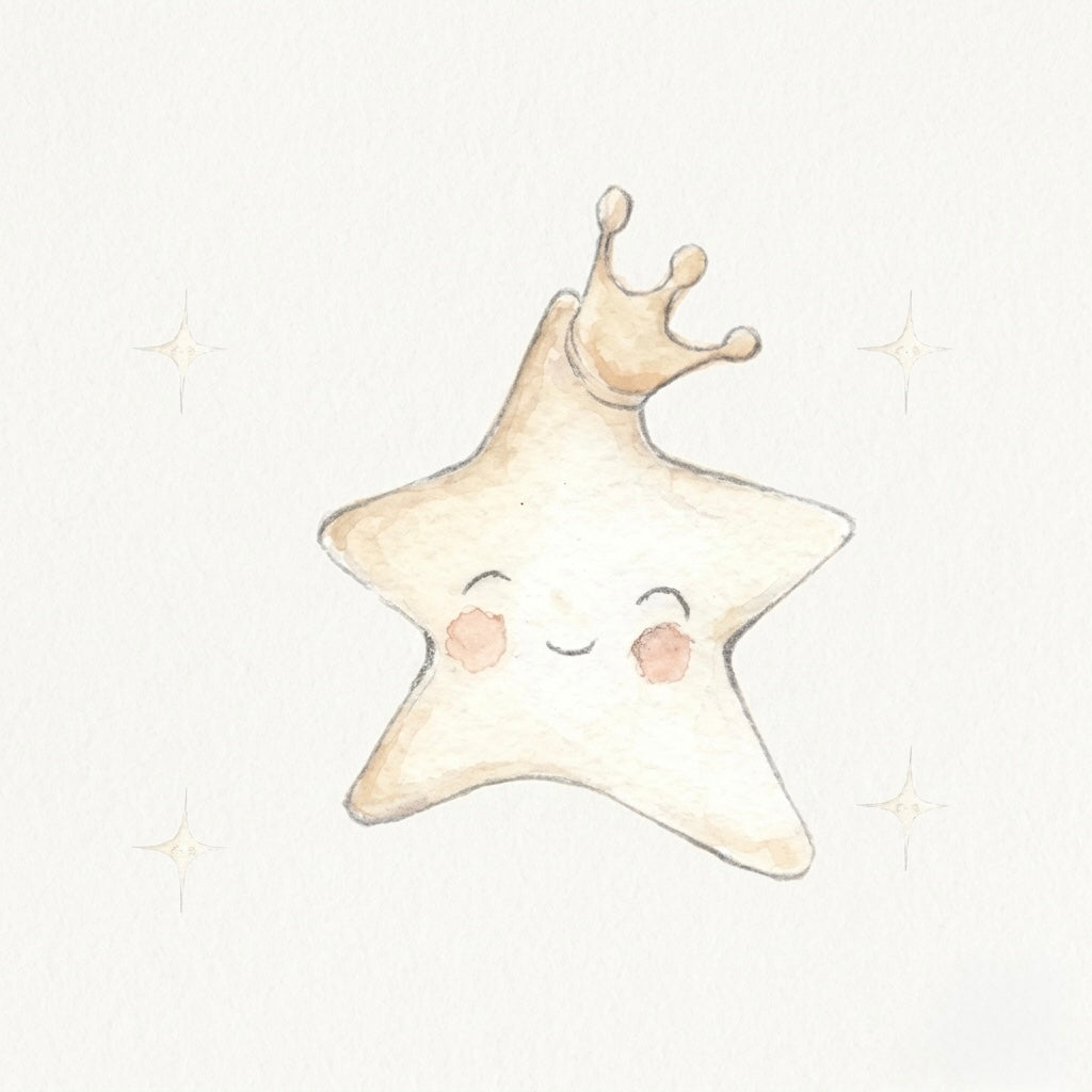 Estrela de vinil infantil pequena STAR 80x80cm | decoração de canto