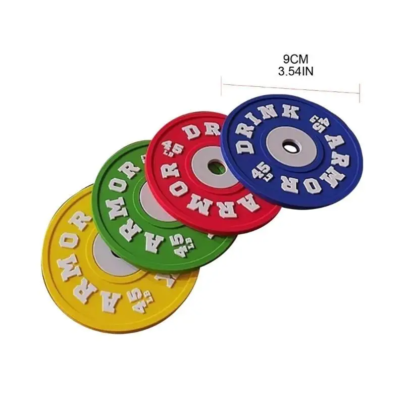 Set de 4 posavasos de silicona antideslizantes con diseño de pesaPosavasosHome & Garden > Kitchen & Dining > Barware > Coasters