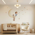 Vinilo decorativo infantil pescando en la luna | Dibujos a mano