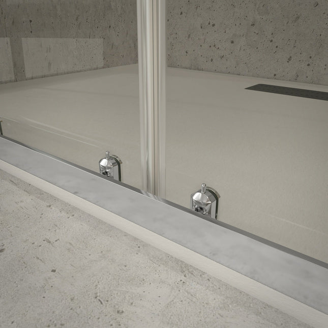 Mampara de ducha 2 fijos y 2 correderas | transparente | 3_BP