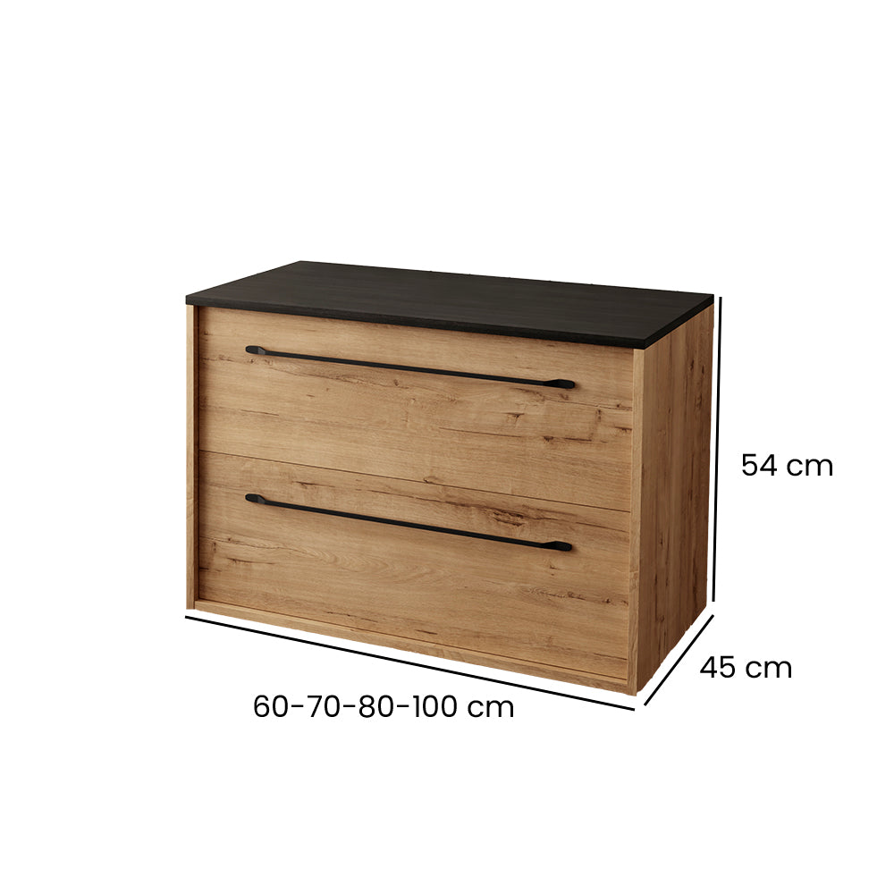 Mueble de baño sin lavabo con encimera roble ostippo ebony | 1_ES