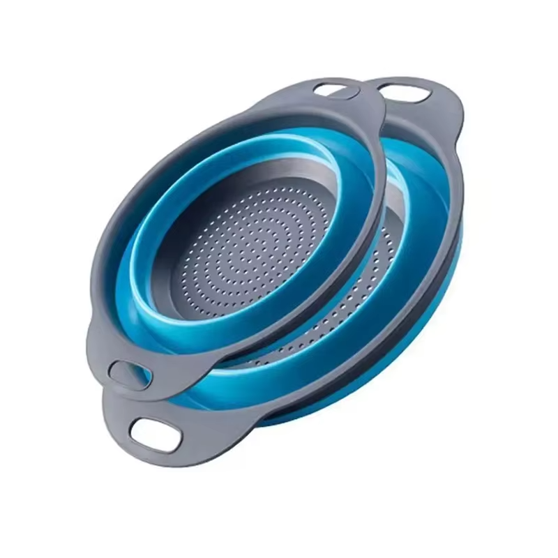 Juego de 2 escurridores de silicona plegablesColadoresHome & Garden > Kitchen & Dining > Kitchen Tools & Utensils > Colanders & Strainers > Colanders
