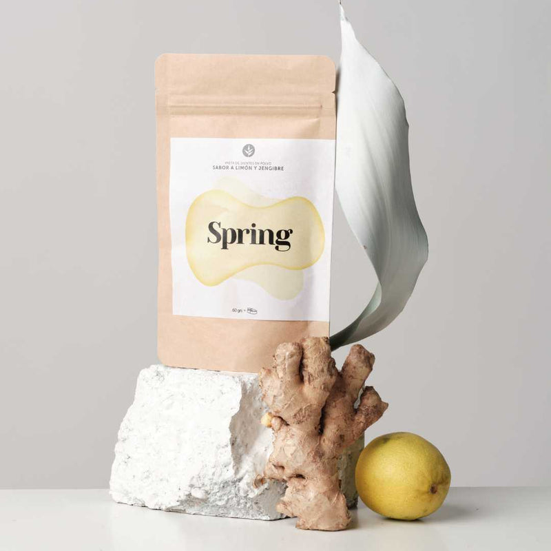 Pasta de dientes en polvo limón y jengibre recarga ecológica