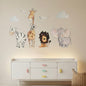 Vinilo decorativo infantil de animales de la selva | pintado a mano