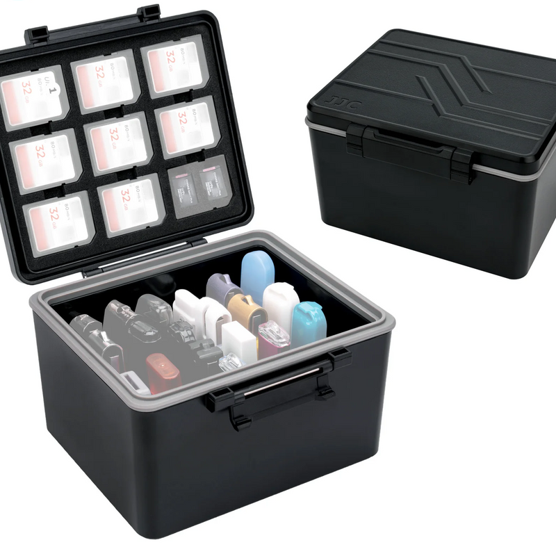 Caja para almacenamiento de USB + SD con 24 + 9 ranurasOrganizadores