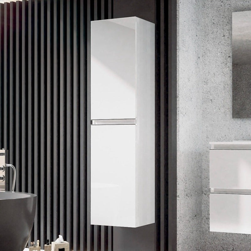 Pilar auxiliar blanco brillo para baño 35x150x31 cm | 3_BP