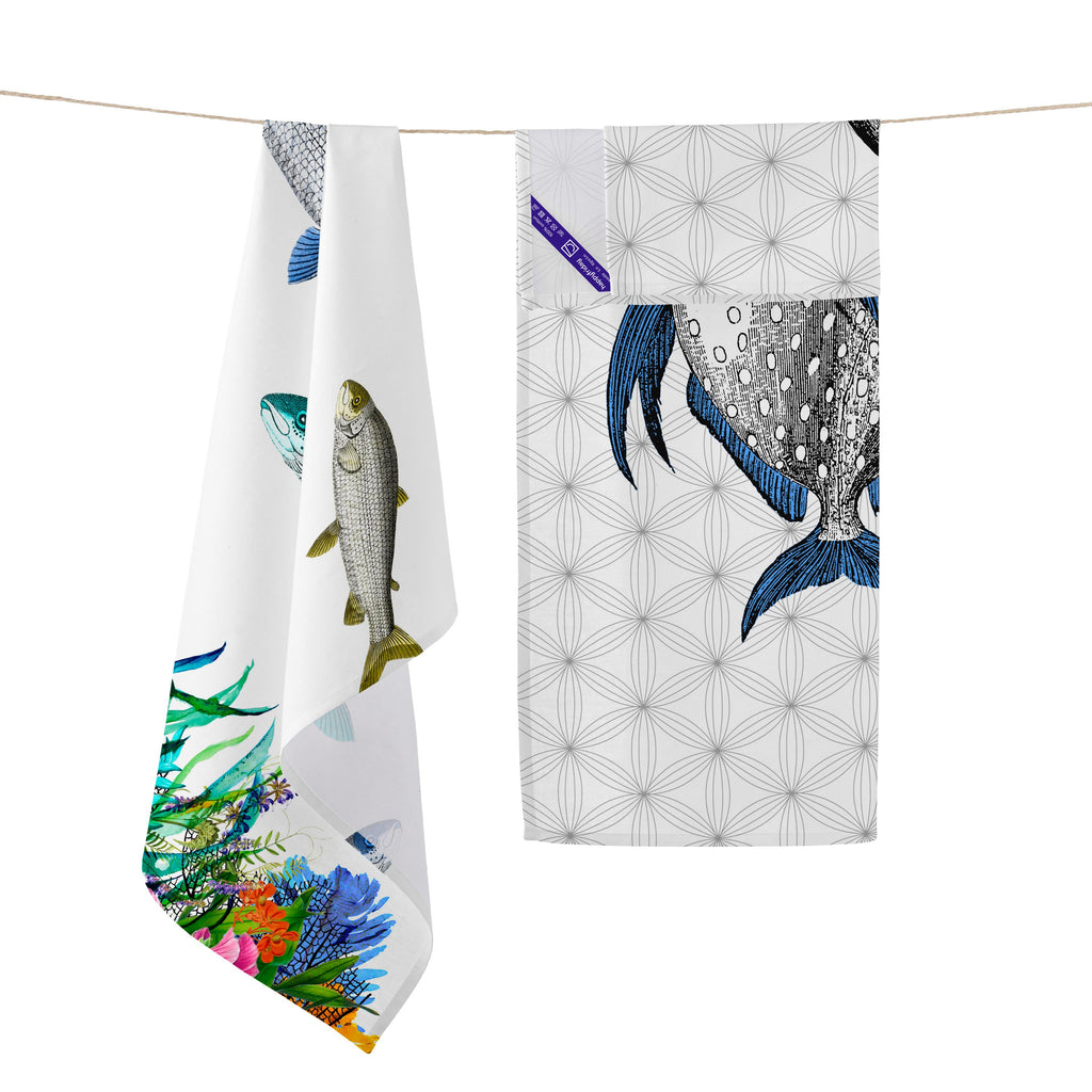 Fish Tea towel 2 pcs 70x50 cm