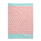 Pano de loiça com estampado de ramos florais, 2 unidades, 70x50 cm