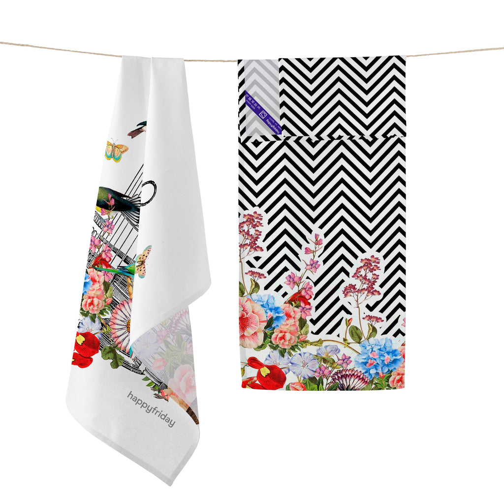 Hanging garden Tea towel 2 pcs 70x50 cm