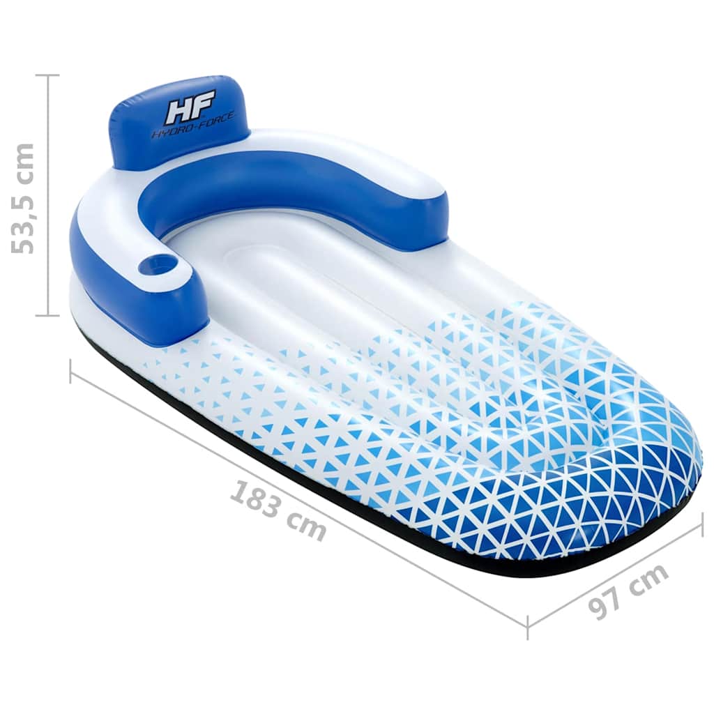 Bestway Tumbona flotante Hydro Force azul 183x97 cm