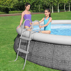 Bestway Escalera de seguridad para piscina 4 peldaños Flowclear 122 cm