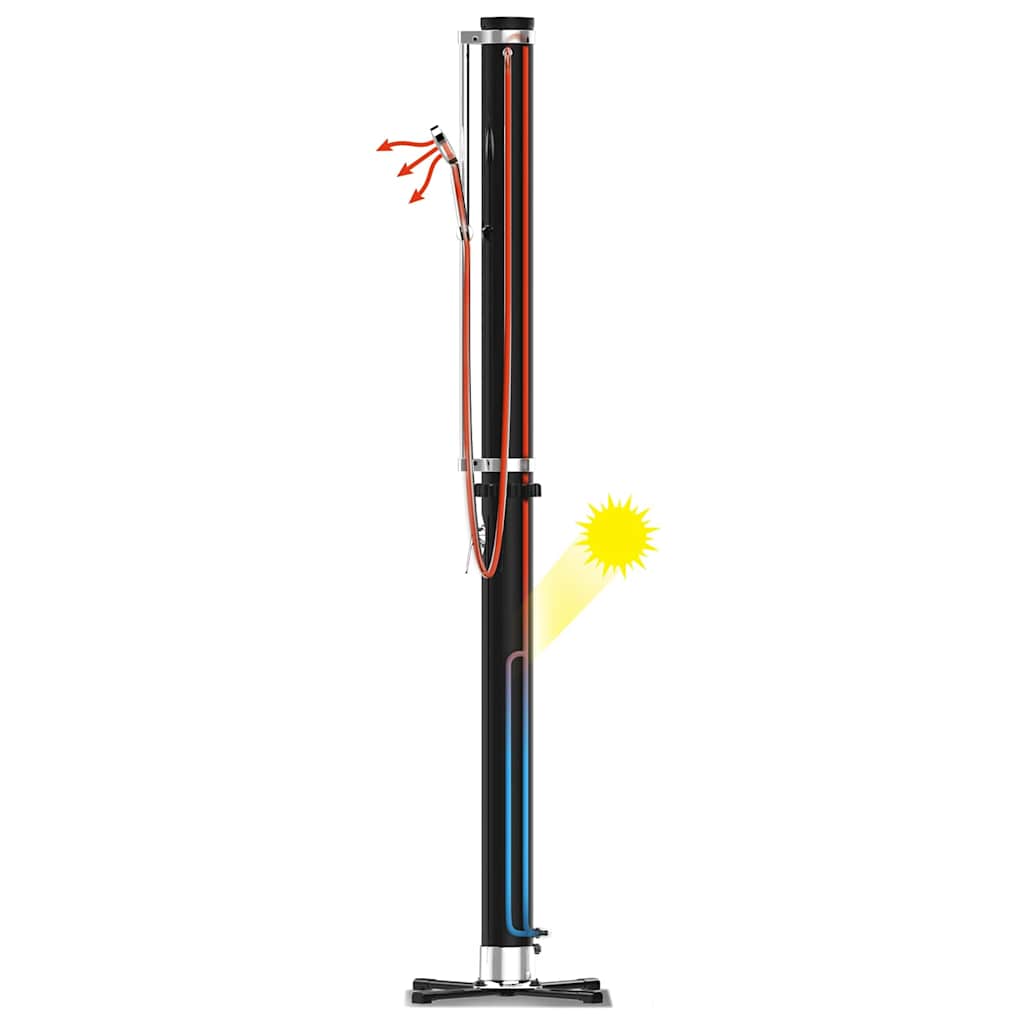 Bestway Ducha de exterior Solar Flow negro 20 L
