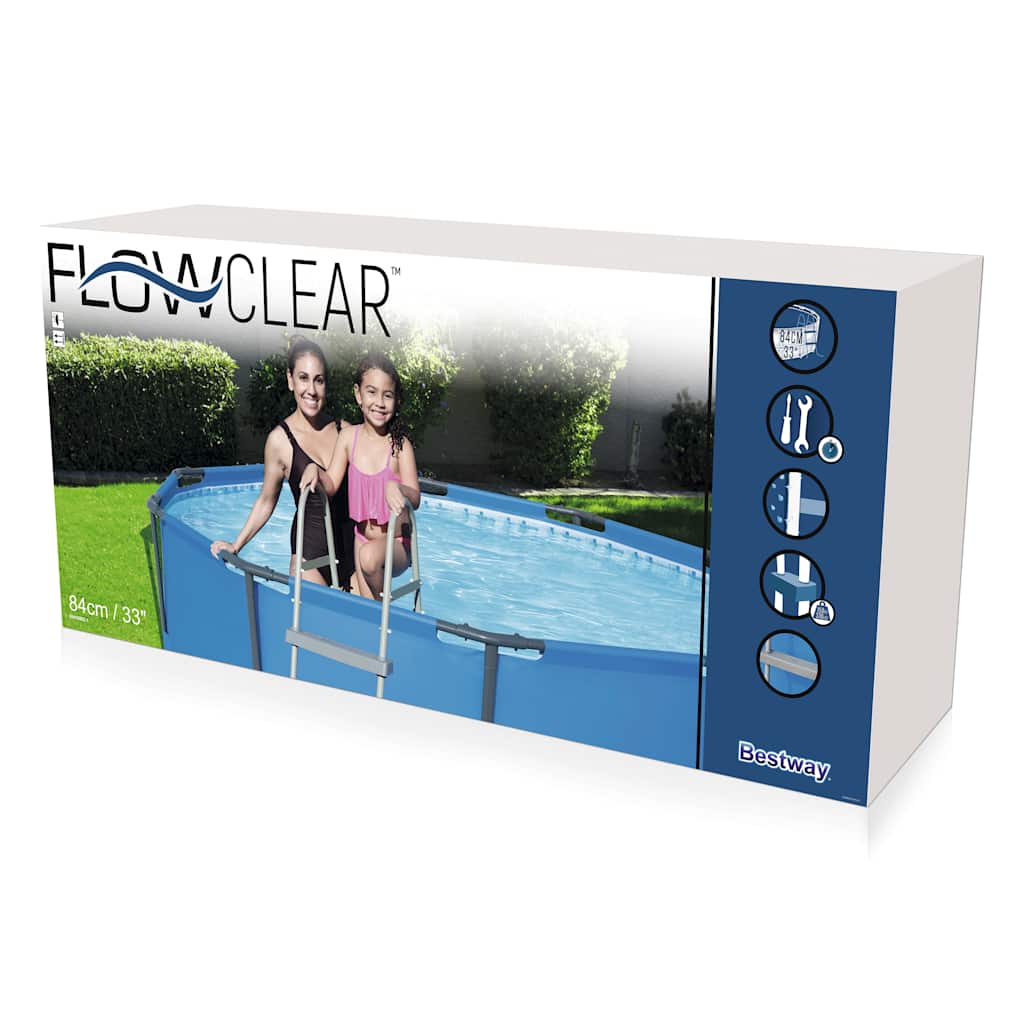 Bestway Escalera para piscina 2 peldaños 84 cm 58430