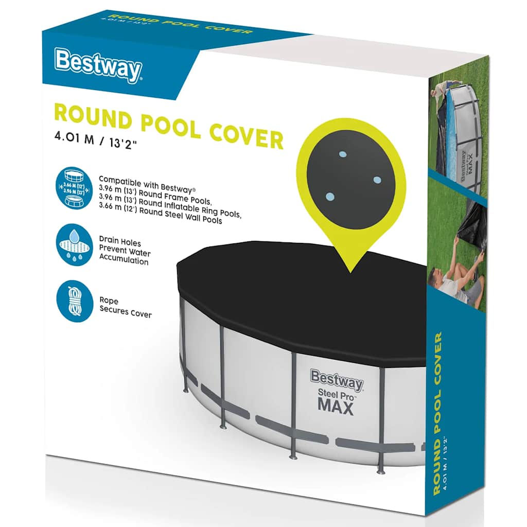 Bestway Cubierta para piscina Flowclear 396 cm