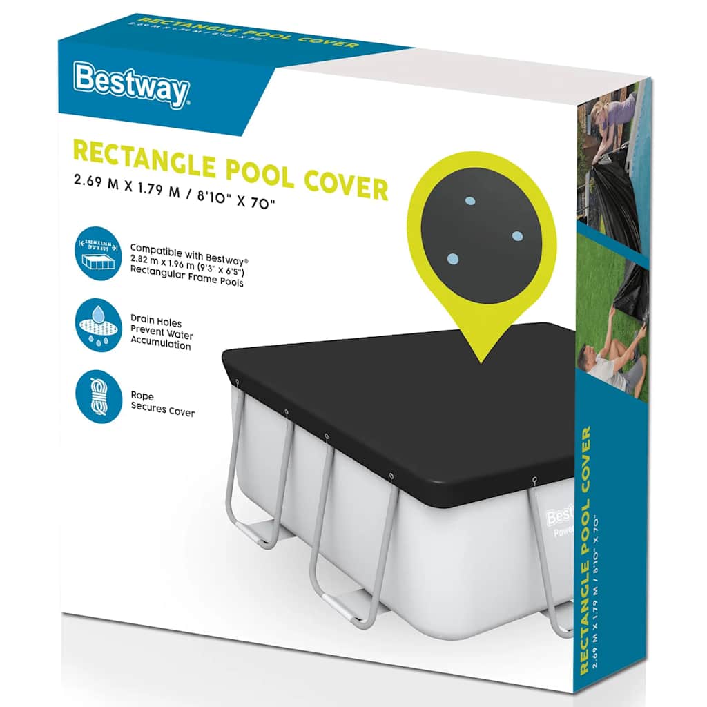 Bestway Cubierta para piscina Flowclear 269x179 cm