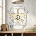 Hand-painted yellow decorative vinyl 95x95cm | children's